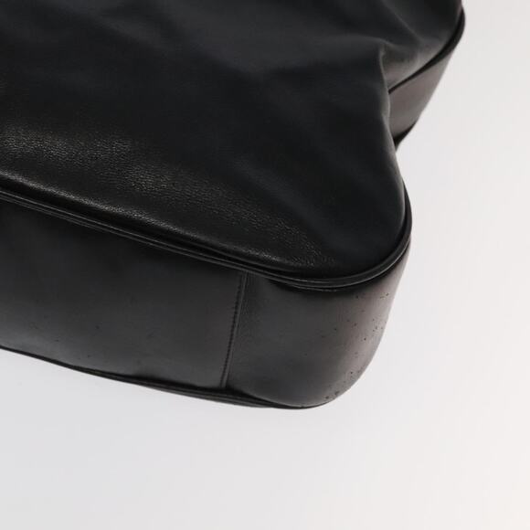 GUCCI Bamboo Hand Bag Leather Black Gold 001 1781 001 1781 - Picture 10 of 16